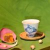 Ly trà sứ An Thổ Túc dáng cao -Vẽ thủ công